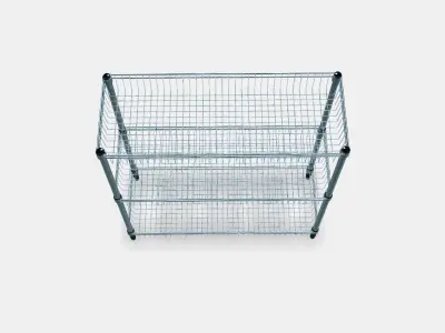 OMAR Regal with 3 baskets 1 Low-poly 3D model