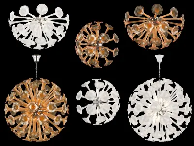 891 Bardano Lightstar Collection of Lamps 3D Model Pack
