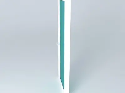 Aluminium door 3D model
