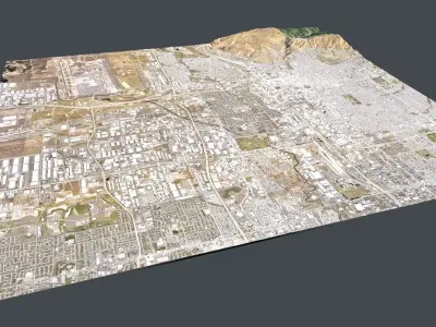 Cityscape Salt Lake City USA 3D model
