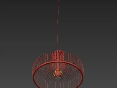 Wedding pendant lamp 3D model