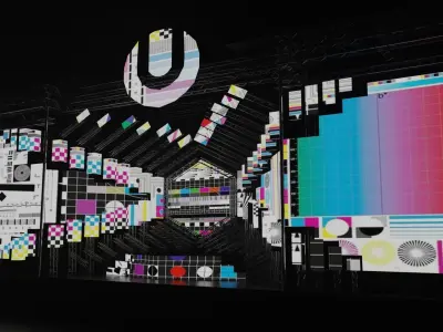 Ultra Music Festival 2018 Mainstage Ready For Mapping  3D model
