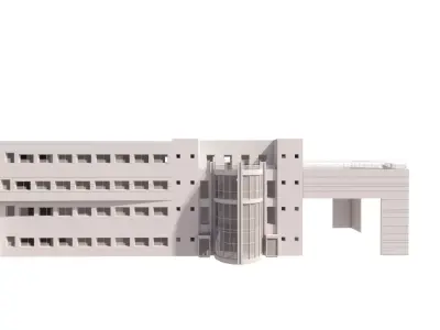 Hospital - Medical Building - 2Ds Plans - 3Ds Files 3D model