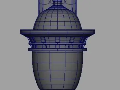 Light Fixture Low Poly Low-poly 3D model