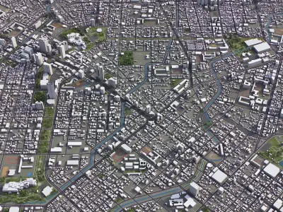 Taichung Low-poly 3D model