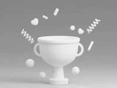 The Winner Includes Lighting Setup 3D model