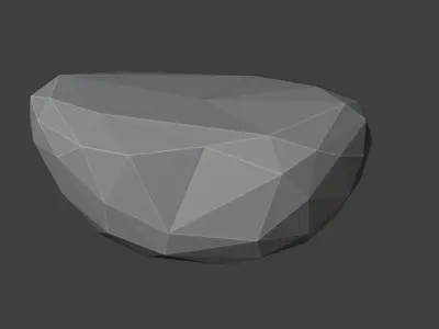 Low Poly Rock 4 polygonal Free low-poly 3D model