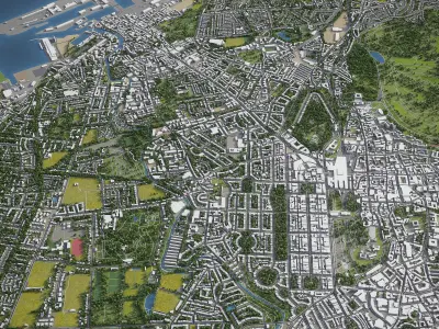 Edinburgh Low-poly 3D model
