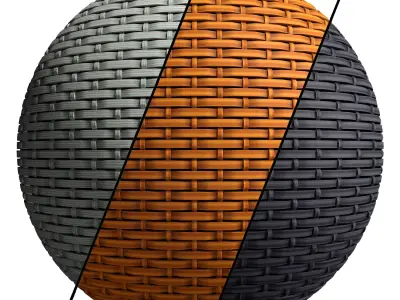 Wicker materials 10- PBR 4k by Sbsar Texture