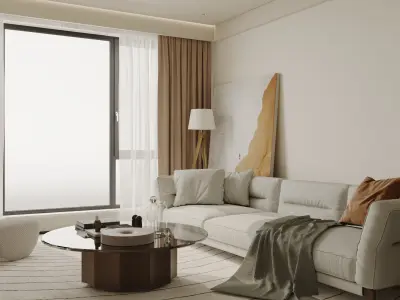 apartment interior scenes        3D model 6
