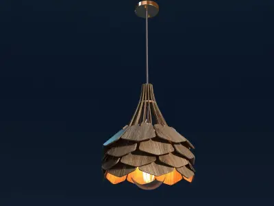 Lamp Wood 3D model