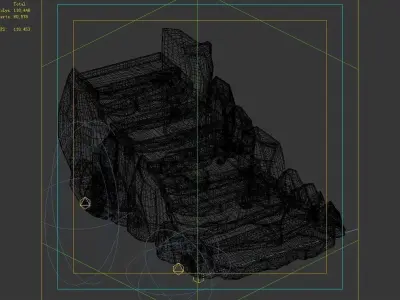 Not Zhoushan - Volcano - Stone Ladder 01 3D model