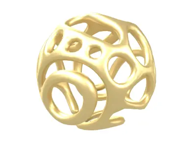 Abstract Sphere v12 001 Low-poly 3D model