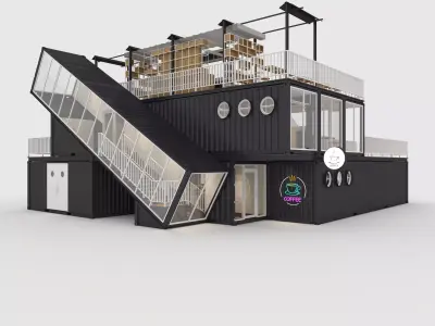 Container Cafe 6 3D model
