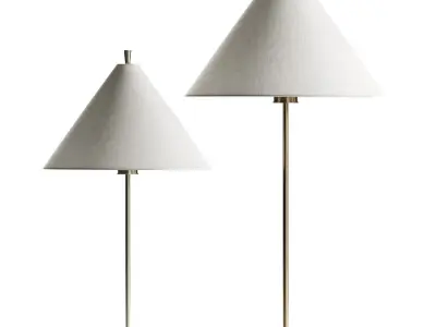Pottery Barn Ellis Metal Table Lamp 3D model
