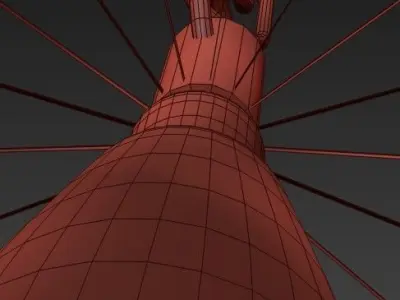 Antiqued Brass Butterfly Pendant 3D model