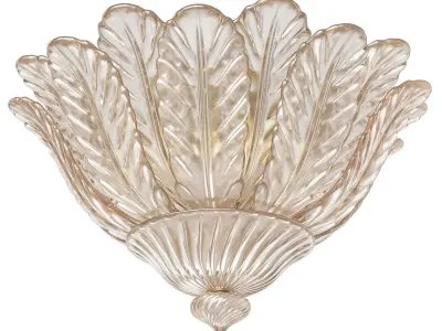 1stdibs Barovier and Toso chandelier Amber Rugiada 3D model