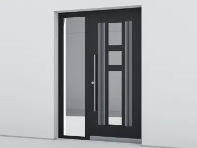 Aluminium door 135 3D model