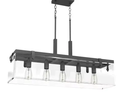 Glayse Collection Antique Chandelier Light By Progress Lighting 3D model