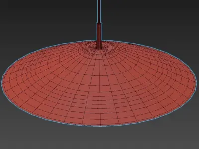 APOLLO modern pendant light in brass with glass ball 3D model