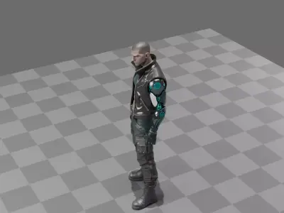 Cyberpunk Street Mercenary 3D model