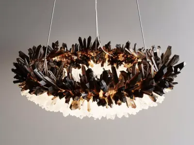 Smoky Gradient Diamond Ring 3D model