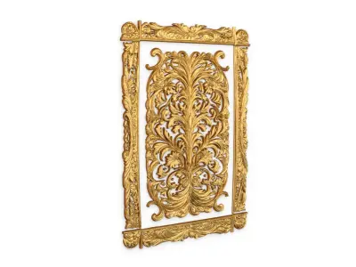 classical door decor 09 3D model