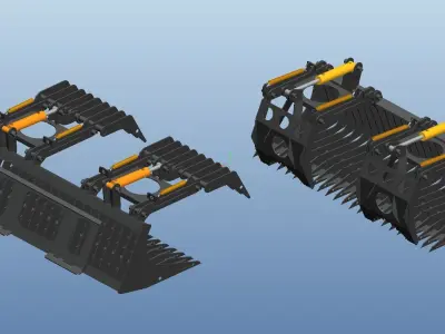 Grass grabber equipment 3D model