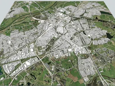 Cityscape Zwolle Netherlands 3D model