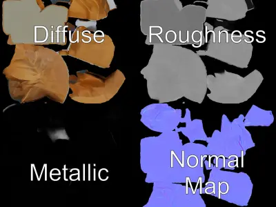 Realistic Waterfall Rock Model Pack for Landscape Scenes Low-poly 3D model