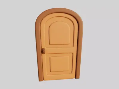Cartoon Door 9b 3D model