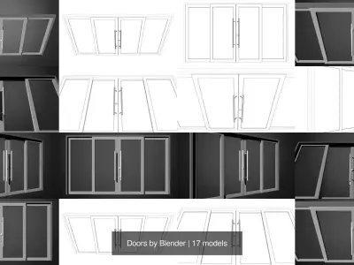 Doors by Blender 3D Model Pack