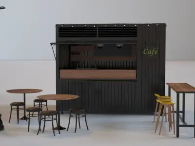 Container Cafe 3D model