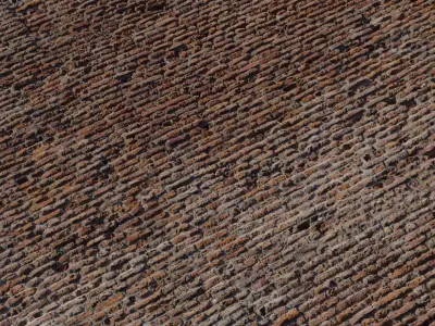 Ultra Dense Handmade Brick Wall PBR Texture Texture