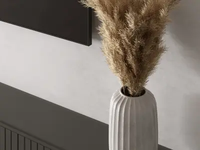 TV Wall Set 03  3D model