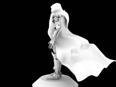 Mystery Assassin Man Low-poly 3D model