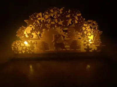 Christmas led tea light decoration 3D print model