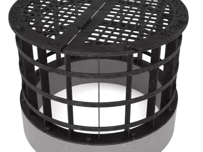 Concrete Drain Inlet 3D model