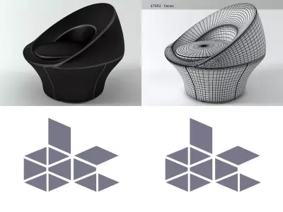 Spira chair design 3D model