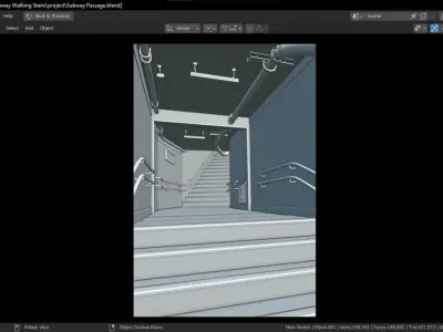 Subway Passage Project 3D model