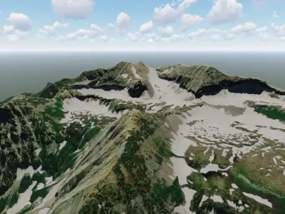 Mount Timpanogos Utah 3D model