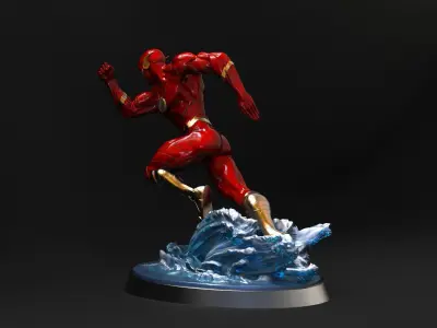 Flash Statue 3D model Ready to Print 3D print model