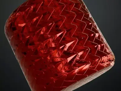 Reddish Shiny Metal Pattern PBR Seamless Texture