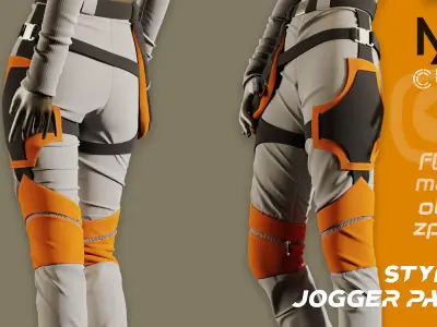 Women Street Wear Outfit 3D model