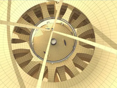 Futuristic Architecture Skyscraper 02 3D model