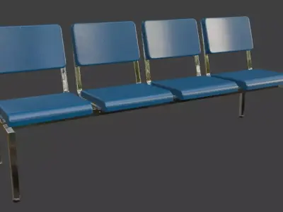 Hospital Bench 3D model