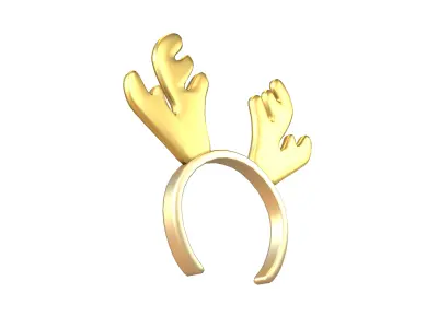 Rudolf Headband v1 004 Low-poly 3D model