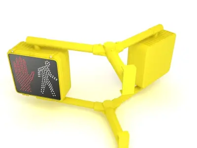 Walk Signal Double 3D model