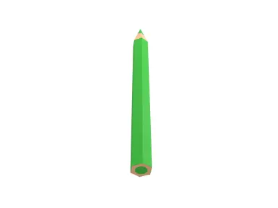 Colored Pencils v1 004 Low-poly 3D model