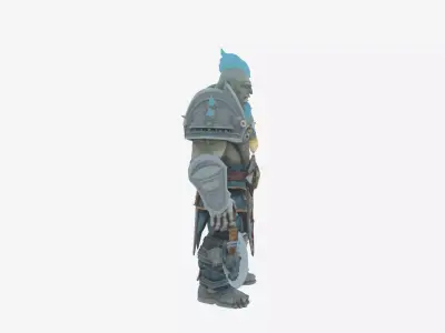 Epic Frost Orc Death Knight 3D Model World of  Style 3D model